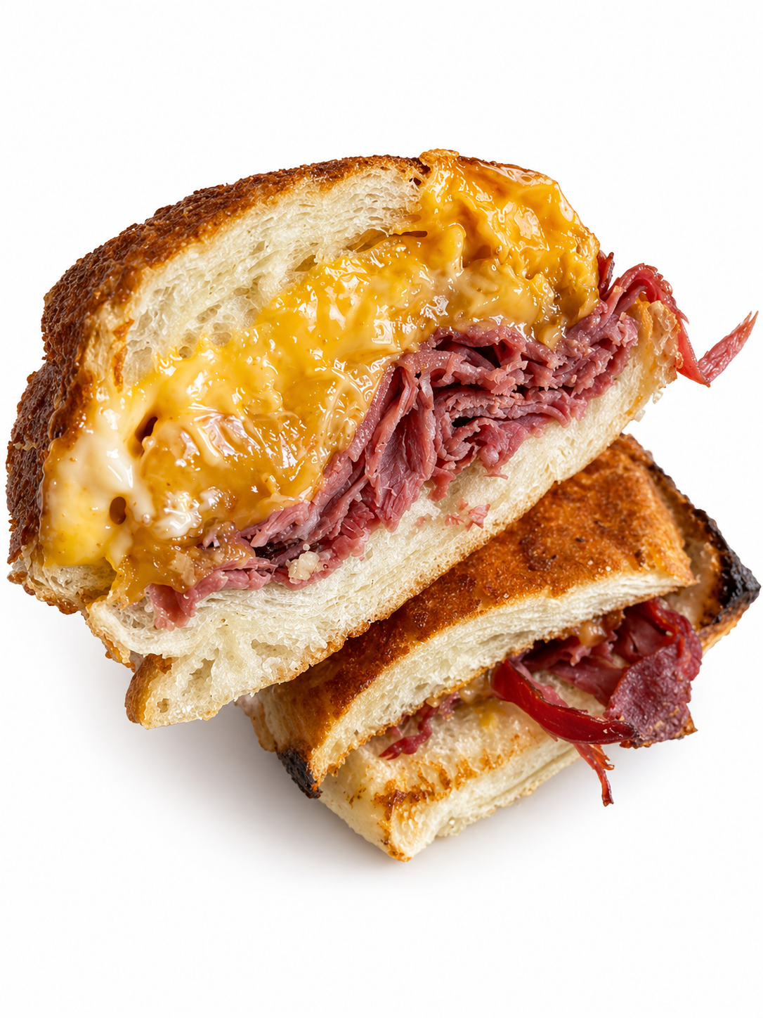 The Freak sandwich with pastrami brisket, gouda, and jalapenos